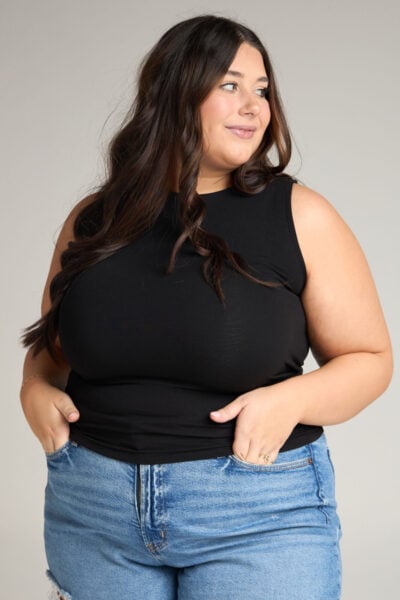 Plus Buttery Soft Every Day Tank | Black