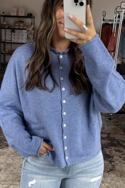 Simply The Best Cardigan | Dusty Blue